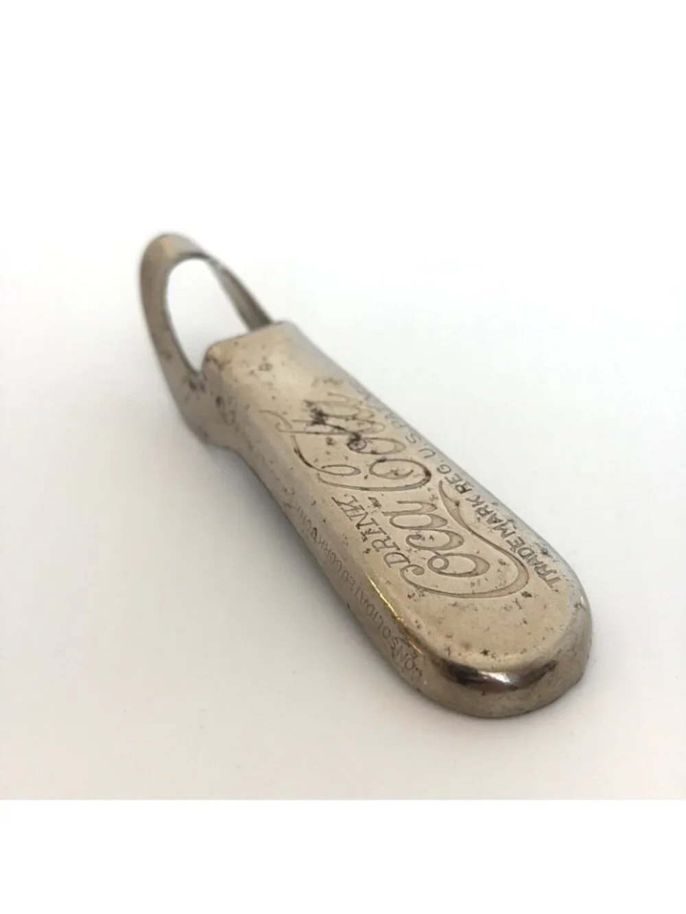 Vintage Drink Coca-Cola Embossed Steel Bottle Opener Shoehorn Style 3